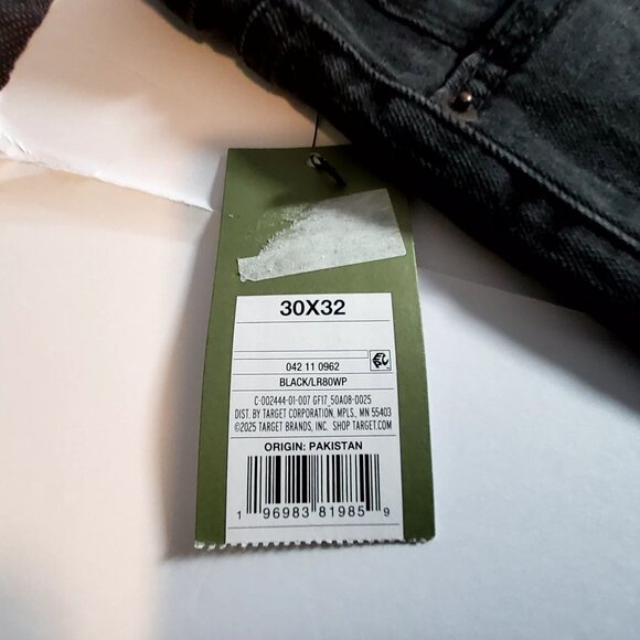 Goodfellow & Co Mens Black Stretch Jeans 30x32 Cotton Elastane Blend StraightFit - Picture 6 of 10